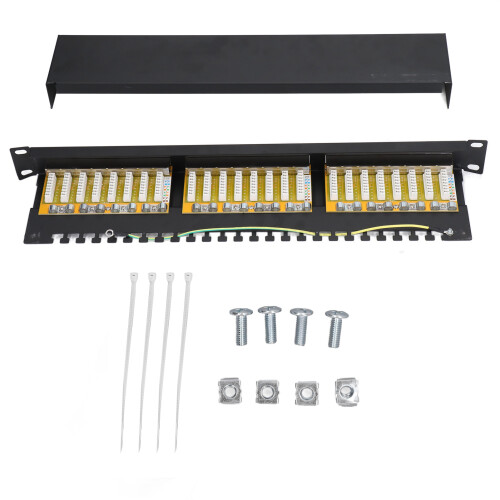 24-Port-Patchpanel, geschirmtes