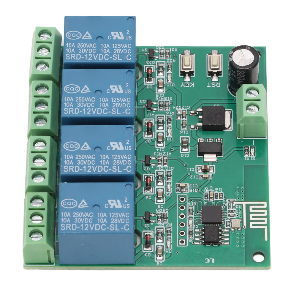 4-Kanal-Relaismodul ESP8266 Chip WiFi Wireless