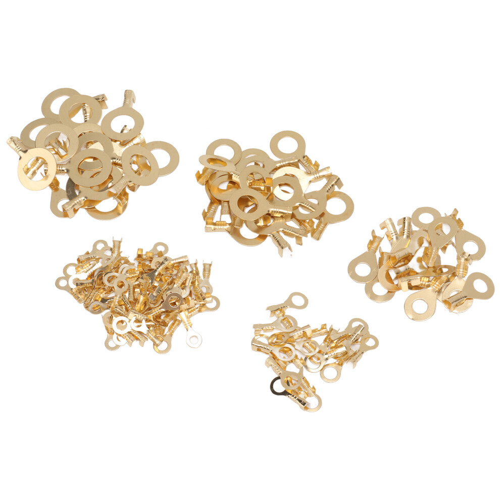 Ring Terminal Assortment 150Pcs Brass Wire Lugs With Storage Box M3-M10 8711381041057