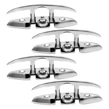 Taquets Pliables en Acier Inoxydable pour Bateau, Taquet D'Amarrage Pliable pour Pont, Taquet Encastré, 4 PiÚCes, 6 Pouces