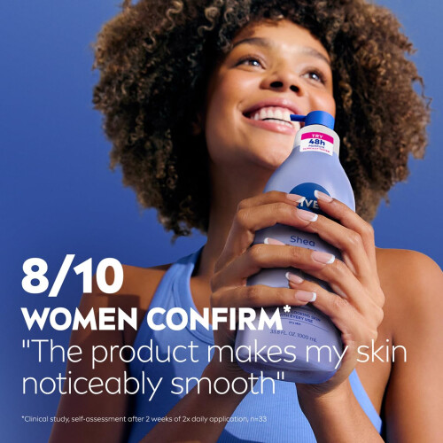 NIVEA NIVEA Shea Nourish Body Lotion,33.8 Fl Oz Bottle 1