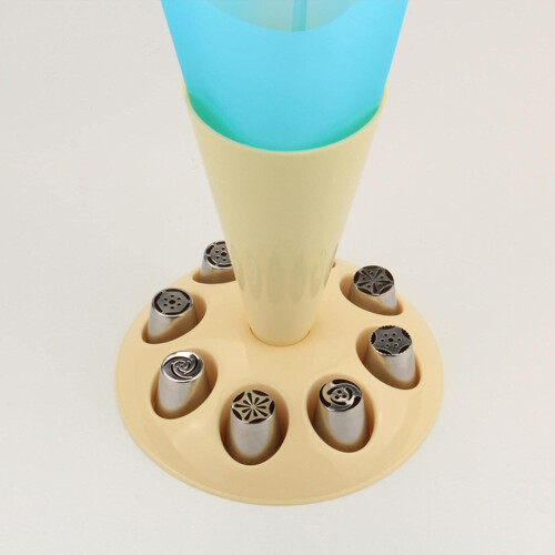 Pastry Bag Holder with Icing Tip Organizer for Cake Decorating and Baking Accessories 2