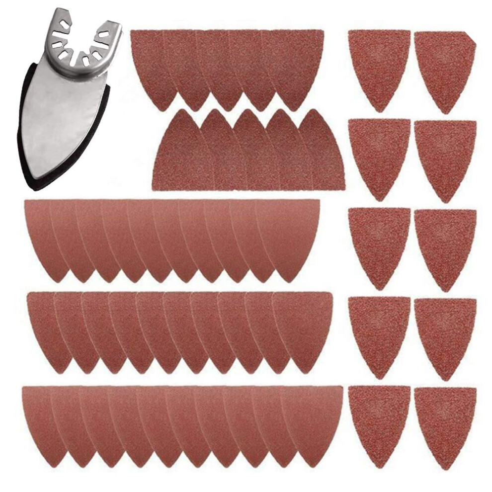 Sanding Sheets Oscillating Tool Kit With Triangle Pads Multigrit Finger Sandpaper For Polishing 9347817671872