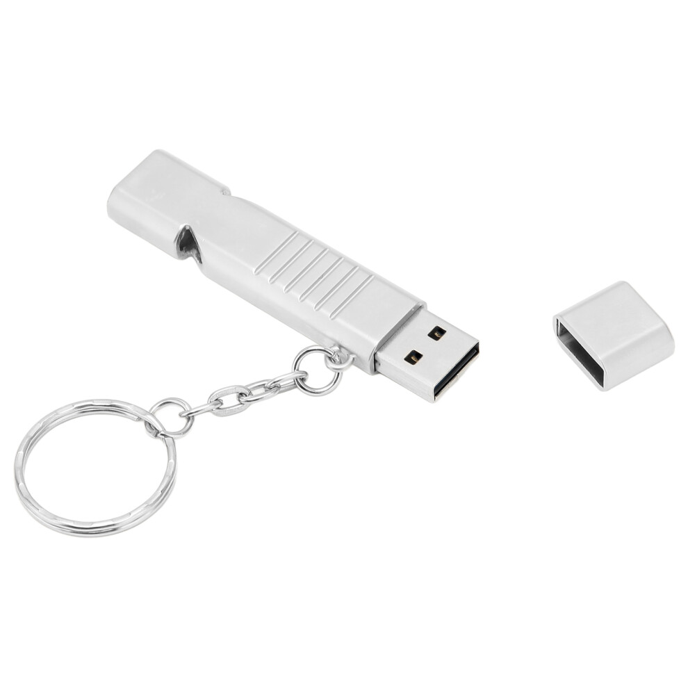 128Gb Waterproof Usb 2.0 Flash Drive With Whistle & 2-In-1 Design 7901376546112