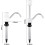 Caravan Hand Pump Tap with Self Priming Function for RV Sink and Boat, Quick Installation, White 2