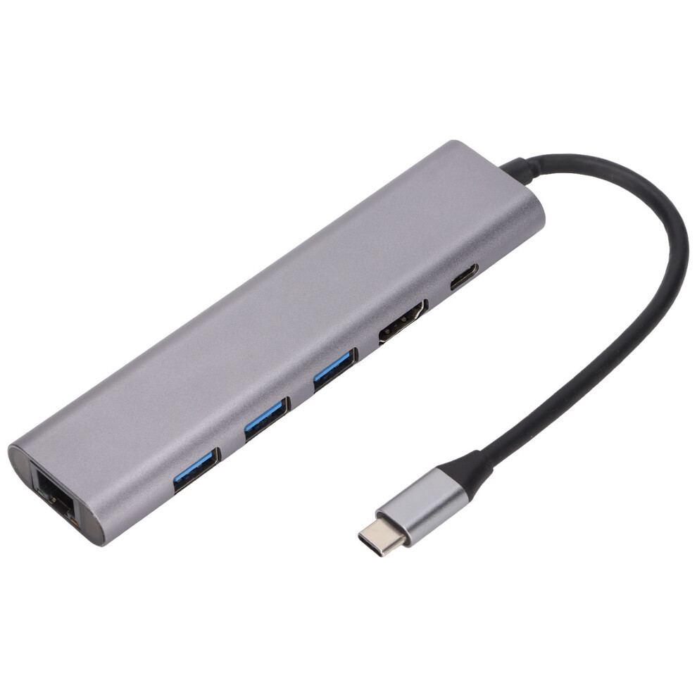 Usb C Multiport Hub For Laptop With Ethernet, Portable Usb 3.0 Connectivity Hub Features Gigabit Ethernet Connectivity And Fast Reliable Internet, Inc 9176269548971