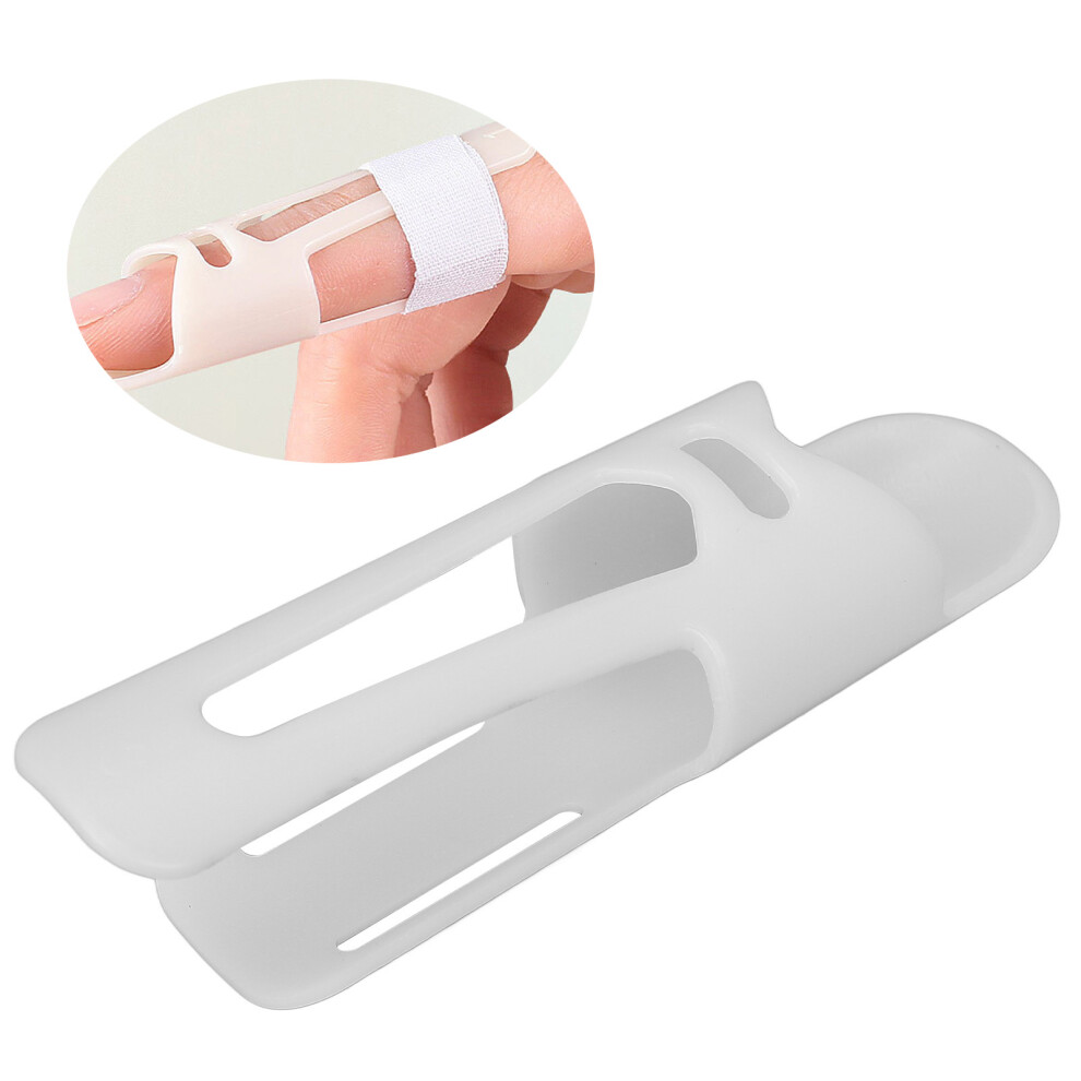 White Breathable Finger Splint For Mallet Finger, Joint & Dislocation Fixation