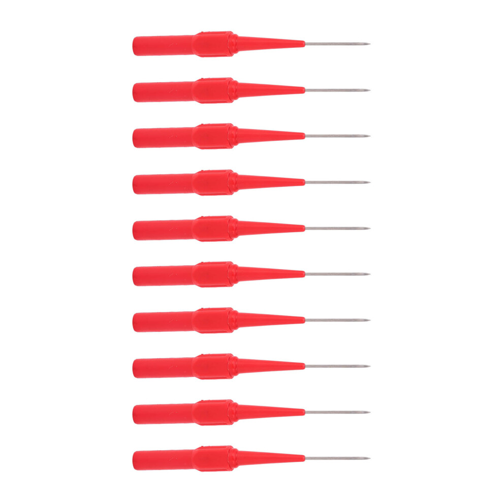 10Pcs 1Mm Puncture Free Wire Test Probes 26.010 Red 3771376549048