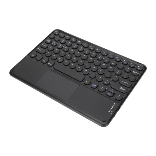 Teclado Bluetooth sem fio com touchpad, portátil, fino e recarregável, de 10 polegadas, com touchpad multitoque integrado para iPad e Android. 2
