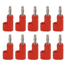 Stapelbare connector met hoge stroomsterkte, banaanstekkers met schroefsluiting voor luidsprekerkabels, kabeladapter, open schroefontwerp, geen