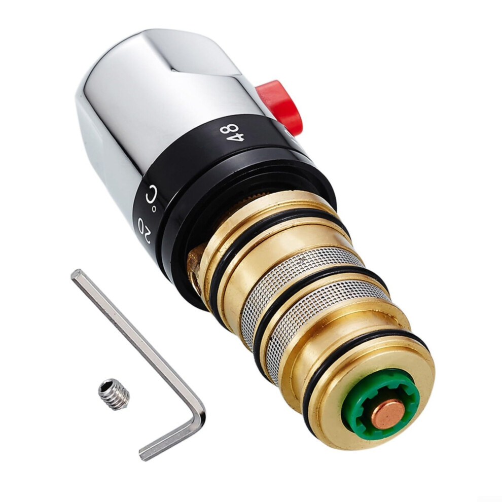 Thermostatic Cartridge Bath Shower Mixer Brass Valve Repair Kit Replacement For Built-In Thermostat And Flow-Through Versions 9347817673074