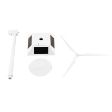 Moinho de Vento de Brinquedo Movido a Energia Solar - Kit Educativo Infantil para Decoração de Mesa - Plástico ABS Premium - Converte a Luz Solar