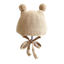 Cappello con paraorecchie per neonati, morbido e caldo, lavorato a maglia con trecce, berretto invernale per bambini, design affascinante, ottima