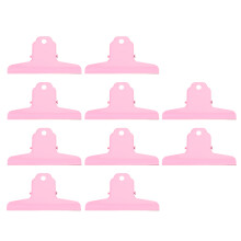 10 pezzi di clips di metallo resistenti grandi spillini rosa per ufficio e scuola