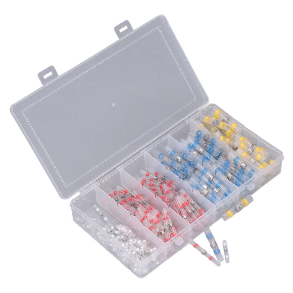 200Pcs Waterproof Heat Shrink Wire Connector Set Insulated Butt Crimp Terminals 6931376551824