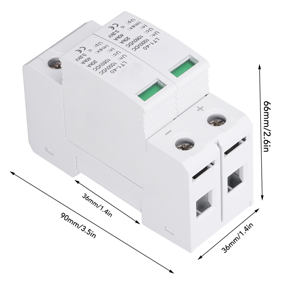 ÃBerspannungsschutzgerã¤T, 2P, Flammhemmender 7011774315835
