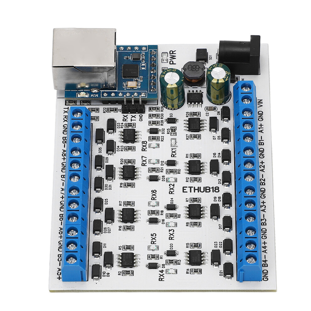 RJ45-zu-8-RS485-Hub-Konverter,