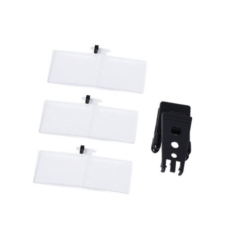 1.5X/2.5X/3.5X Magnifying Glass Optical Instruments Folding Clip  Eyeglass Loupe with 3 Acrylic Lens 85x30mm