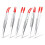 6Pcs Tweezers with Rubber Tips Set Soft PVC Coated 1
