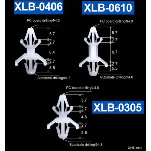 100PCS XLB Type Nylon PC Board Isolation Column Pcb Computer Spacer Double- Spacing Column Support, XLB-0406 2
