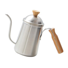 Stainless Steel Kettle with Long Spout Lightweight Teapot for Camping Outdoor Use Efficient Heat Conduction Original Color