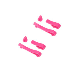 Ganci in plastica rossa rosa per borse da spiaggia Bogg, ABS, 30g
