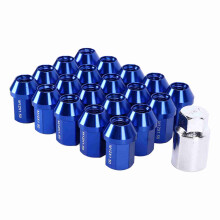 20 Stück 35mm Aluminium Radmuttern M12x1.5 Blau Ersatz für beliebte Autos