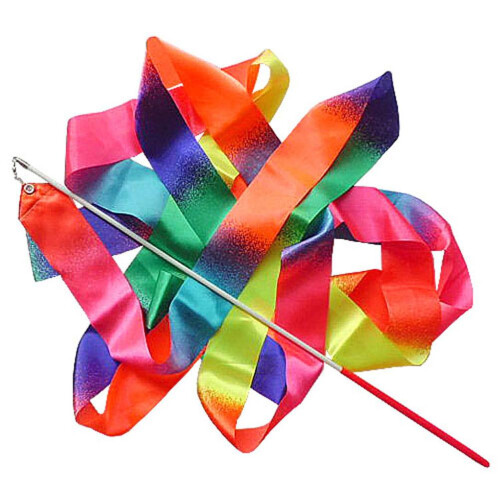 4m Silk Bands with 48cm Handle for Rhythmic Artistic Dance Performances 1