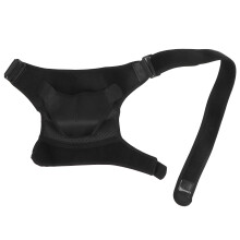 Manga de suporte ajustável para o ombro, ideal para recuperação de lesões. Feita em neoprene respirável, oferece suporte médio e estabilizador