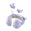 Cuffie da Gioco Wireless  con Orecchie di Gatto e Corna di Gatto, con Luce RGB, per Bambini, Viola 1