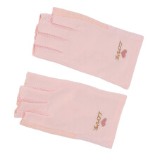 Luvas de manicure sem dedos, elásticas, com proteção UV para secagem confortável das unhas, luvas respiráveis de algodão e fibra para lâmpada