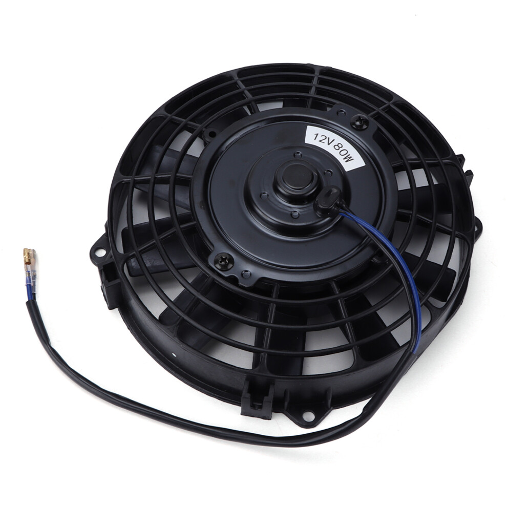 Electric Radiator Cooling Fan 12V 80W Slim Pull Push 8In For Ac Intercooler 8361376557171