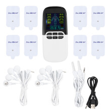 Appareil TENS avec stimulateur musculaire EMS, masseur à impulsions électrique rechargeable pour soulager la douleur, appareil TENS à double canal