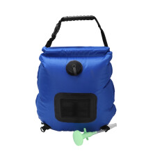 Outdoor-Solarduschtasche mit wärmeabsorbierendem Design, umweltfreundlichem Material, hohem Wasserfassungsvermögen, tragbarer Dusche zum Wandern,