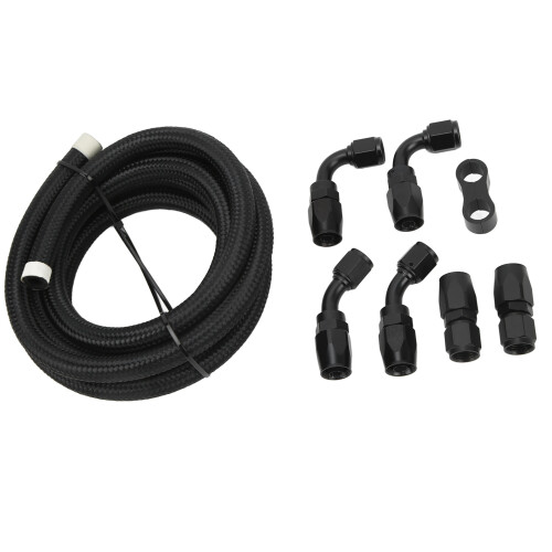 Κιτ σωλήνων καυσίμου PTFE για EFI E85Injection, νάιλον πλεγμένος σωλήνας καυσίμου από 2