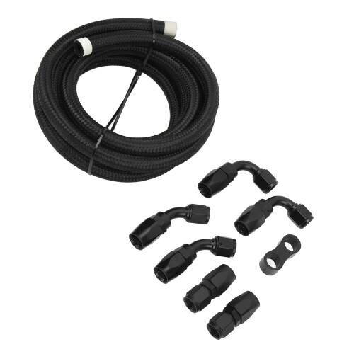 Κιτ σωλήνων καυσίμου PTFE για EFI E85Injection, νάιλον πλεγμένος σωλήνας καυσίμου από 1