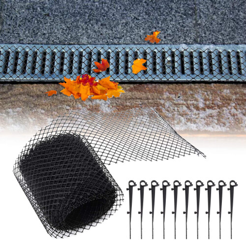 Reusable Plastic Gutter Guard Mesh Protector 600x15cm