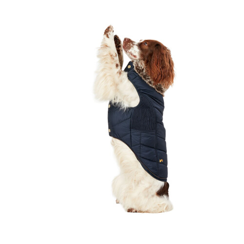 Joules (M, Navy) Joules Cherington Dog Coat 1