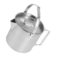 Outdoor Portable Kettle - Stainless Steel Camping Saucepan with Hanging Design for Backpacking and Tea Making