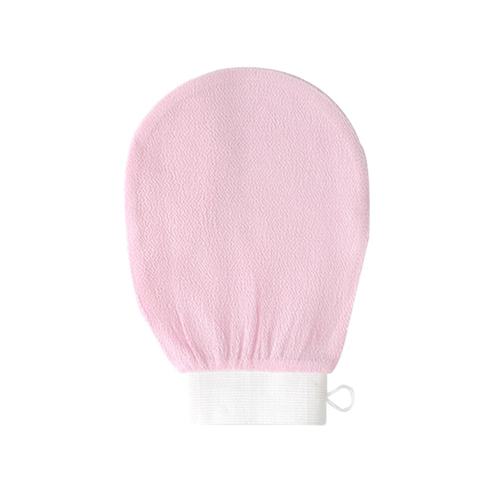 Beauty Exfoliating Glove Mitt Plant Based Deep Exfoliation Pink For Body Scrub Bath Shower Hand Exfoliator
