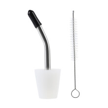 Tea Kettle Spout Extender Heat Resistant Conical Lid 1.51.8cm with Cleaning Brush for Precise Pour