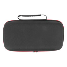 Custodia per microfono con doppio scomparto, borsa portatile antiurto per il trasporto del microfono, realizzata in resistente materiale EVA per
