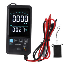 Digital multimeter med True RMS, smart bärbar digital voltmeter med automatiskt område och hög noggrannhet, digital elektrisk testare,