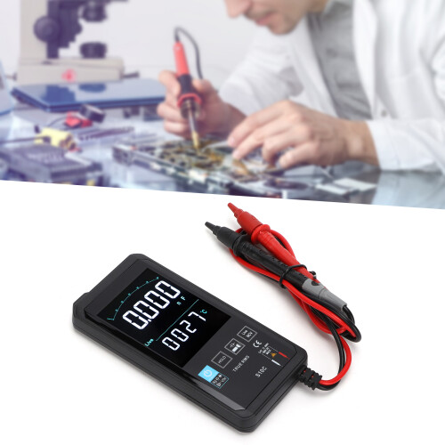 Digital Multimeter with True RMS, Smart Portable Digital Voltmeter Auto Range High Accuracy Digital Electrical Tester, Color LCD Display Backlight 2