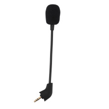 Biegsames Bügelmikrofon für Gaming-Headsets, hochwertiges Mikrofon mit 3,5-mm-Klinkenstecker, geräuschdämpfender Schaumstoffabdeckung, kompatibel