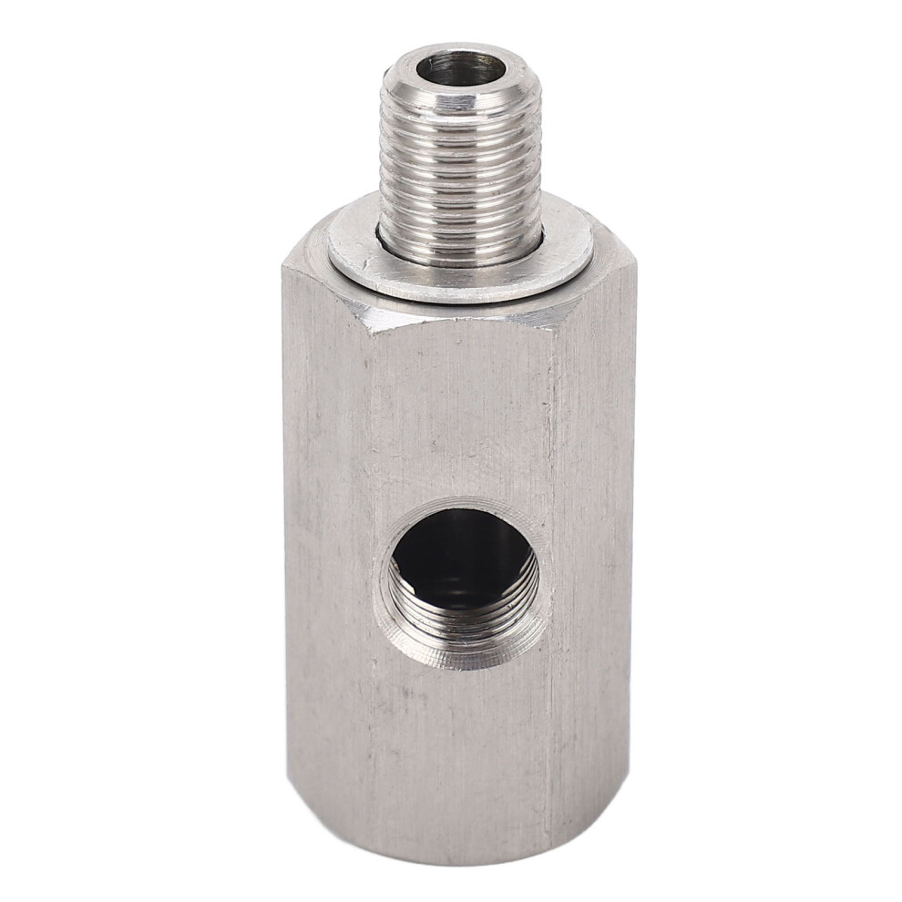 Gauge Port Adapter Oil Pressure Sensor Adapter Stainless Steel Universal Fitment Corrosion Resistant Engine Performance Upgrade 9138057720914