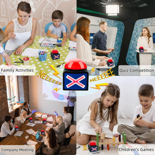 Βομβητής απαντήσεων παιχνιδιού με συμβουλές φωτός και ήχου, κουίζ γνώσεων Got Talent 2
