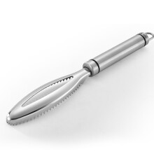 Durable Fish Scale Remover, Serrated Scraper Head Fish Scaler with Corrosion Resistance, High Quality Fish Descaler Tool for Fast and Safe Fish