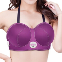 Wireless Breast Massager with Heating, 360 Vibration, Postpartum Firming, Adjustable 3 Levels