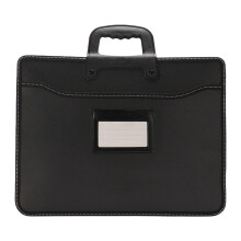 Business Briefcase Large Capacity Document Storage Bag for Men and Women Edge Stitching, Office File Carrier